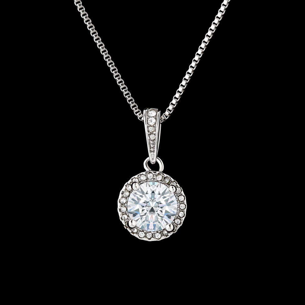 To My Daughter 14k white gold finish over stainless steel