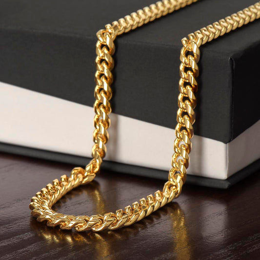 Mens Cuban Link Chain Necklace