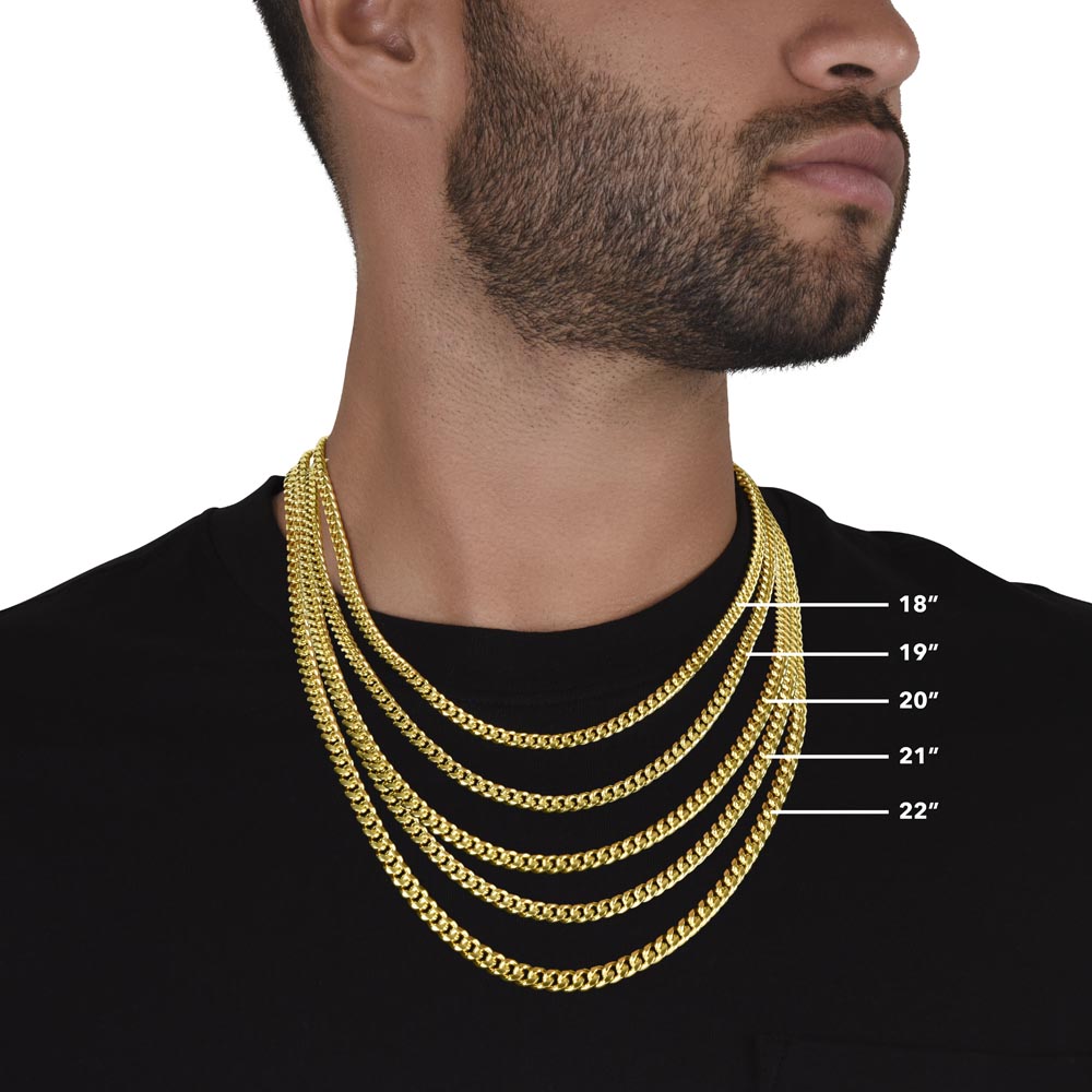 Mens Cuban Link Chain Necklace
