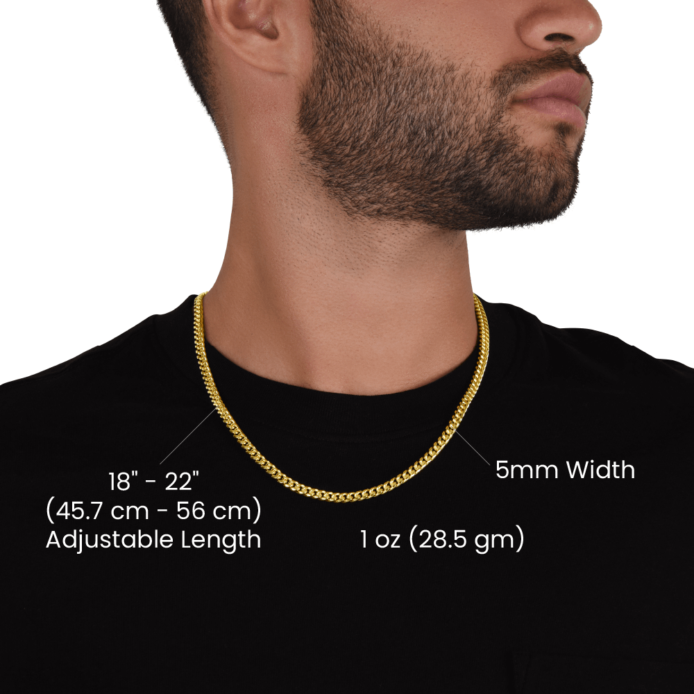 Mens Cuban Link Chain Necklace