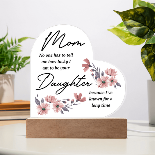Acrylic Heart Plaque