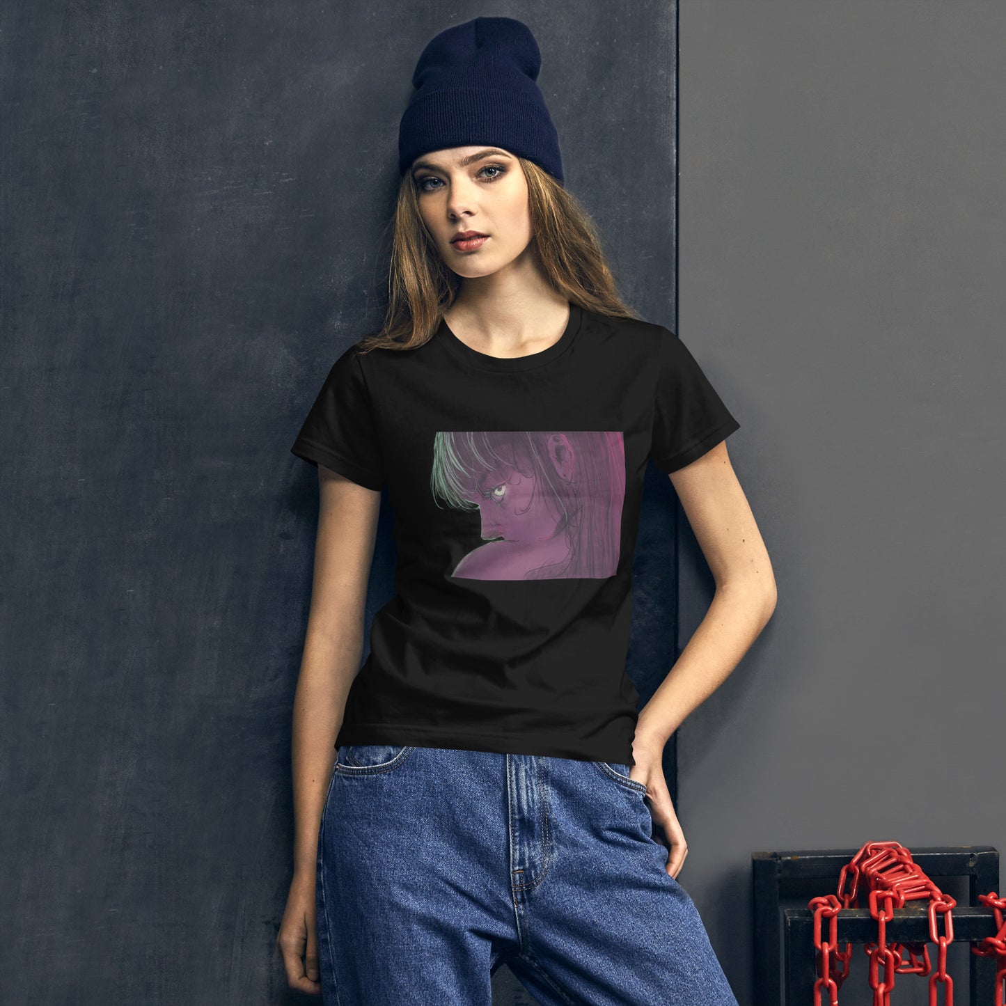 Kurzarm-T-Shirt für Damen