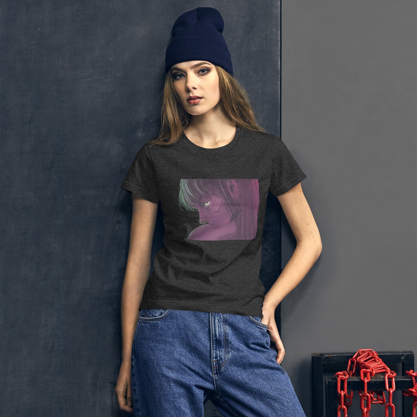 Kurzarm-T-Shirt für Damen