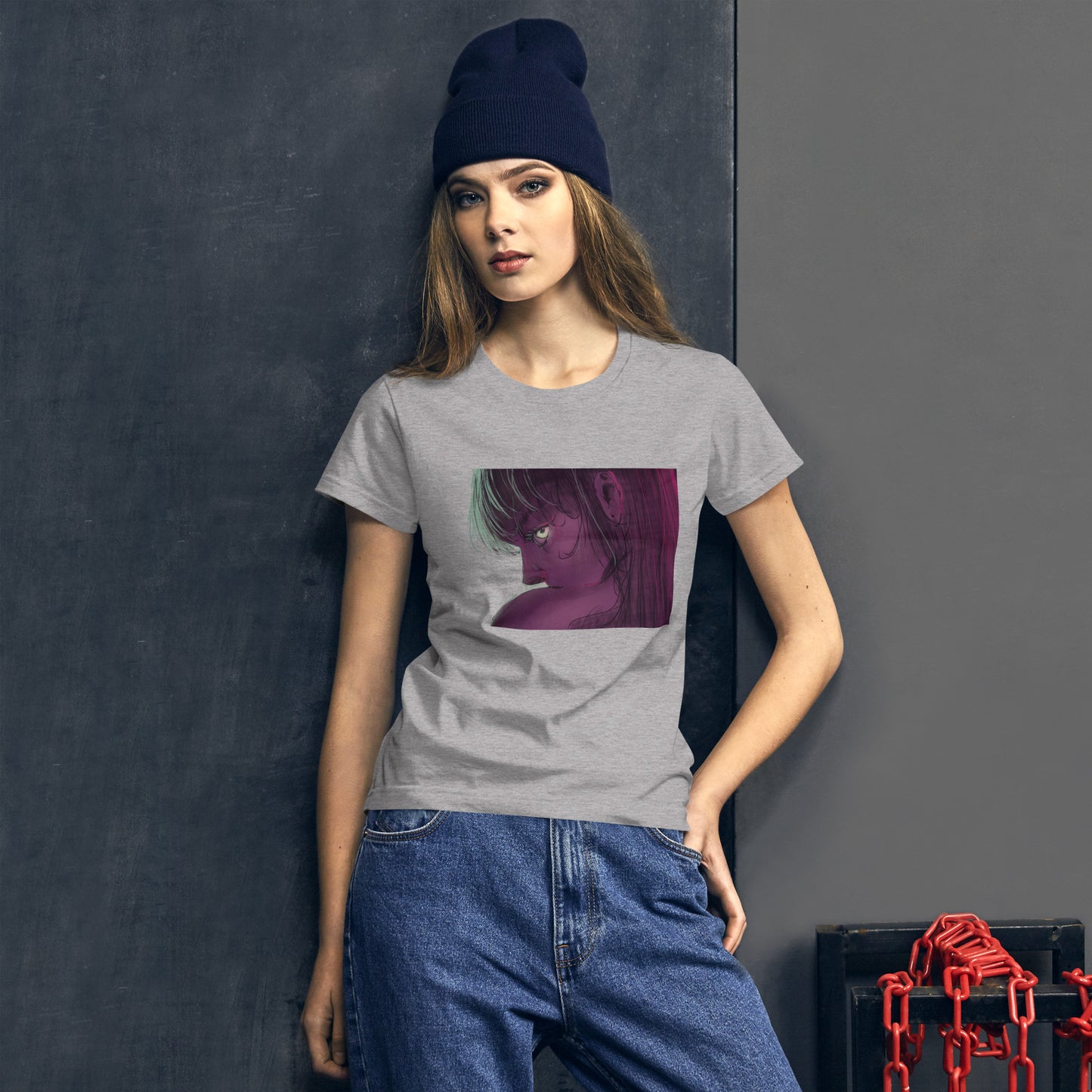 Kurzarm-T-Shirt für Damen