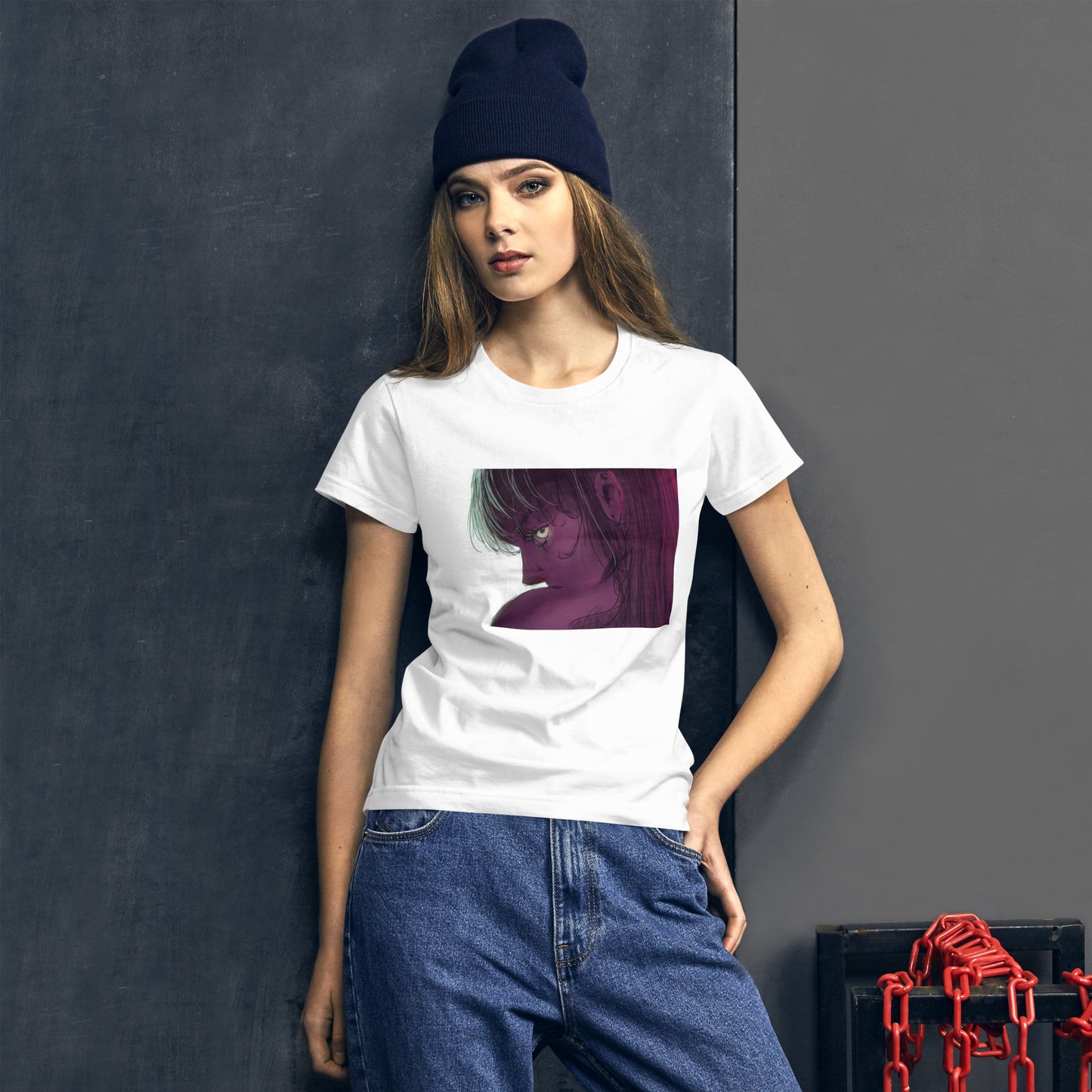 Kurzarm-T-Shirt für Damen