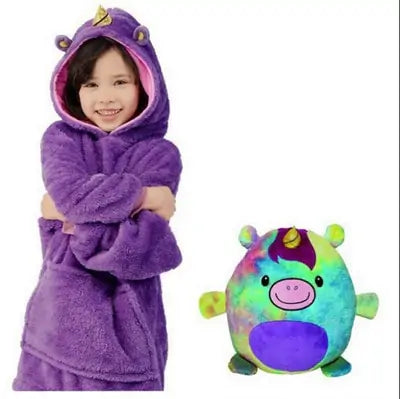 Kids hoodie blanket