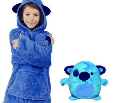 Kids hoodie blanket