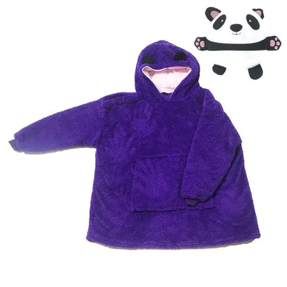 Kids hoodie blanket