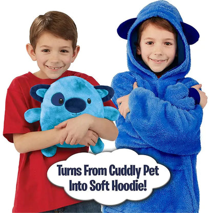 Kids hoodie blanket
