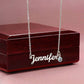 Custom Name Necklace with Birthstone