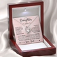 To My Daughter Forever Love Necklace 14k white gold or 18k yellow gold over stainless steel