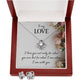 Love Knot Earring & Necklace Set To my Love