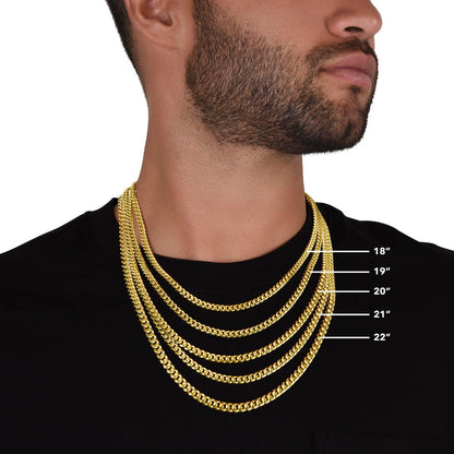 Mens Cuban Link Chain Necklace