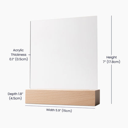 Printed Square Acrylic Plaque