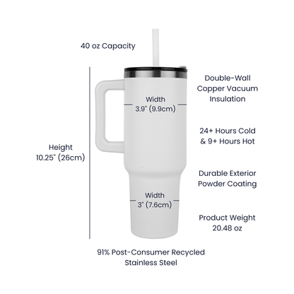 Pinnacle 40oz Tumbler "Ride or Die"