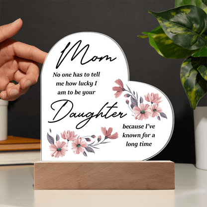 Acrylic Heart Plaque