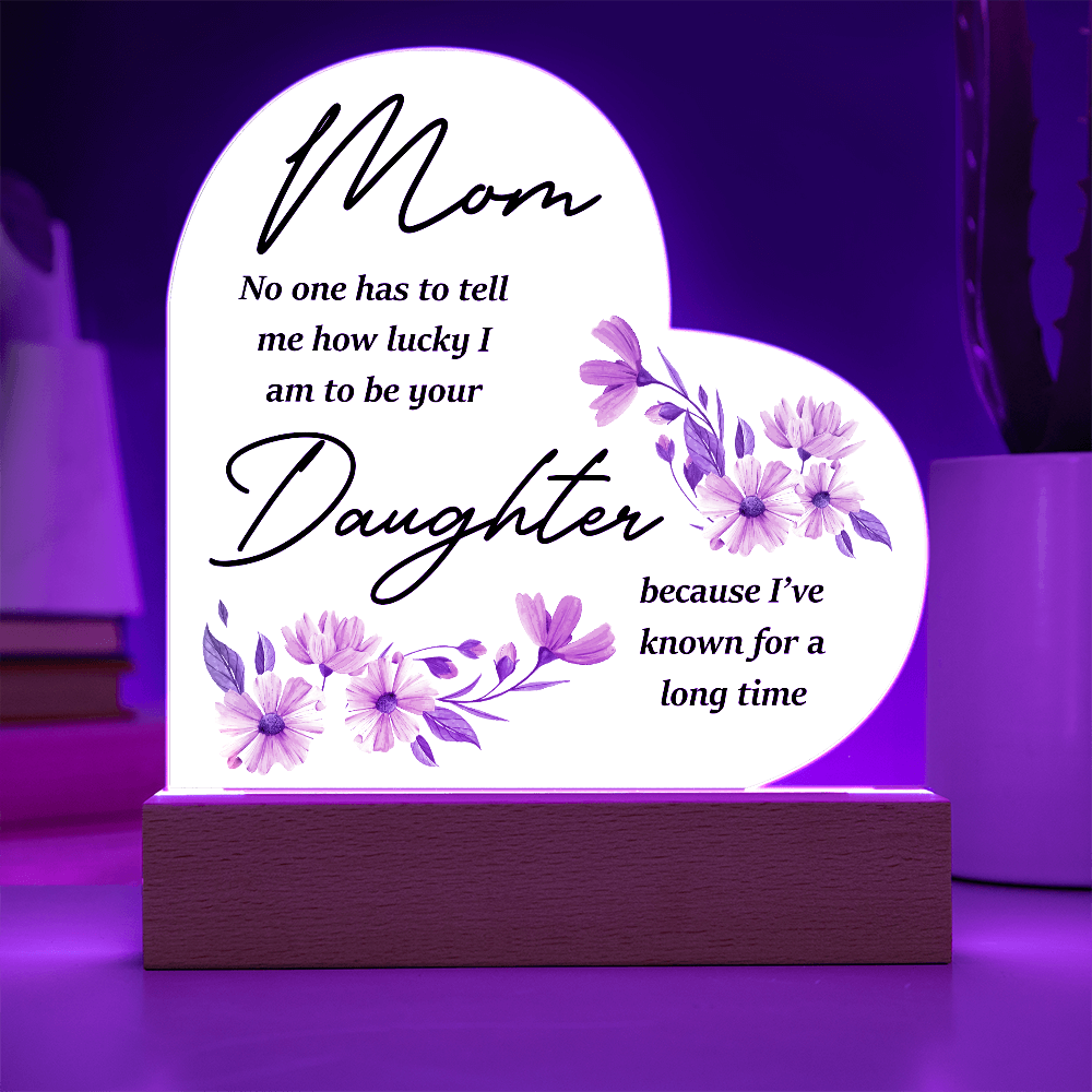 Acrylic Heart Plaque
