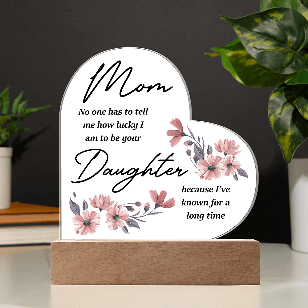 Acrylic Heart Plaque