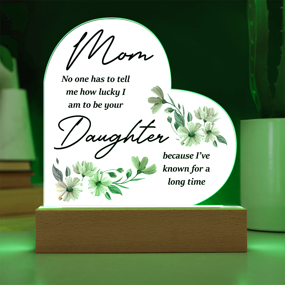 Acrylic Heart Plaque