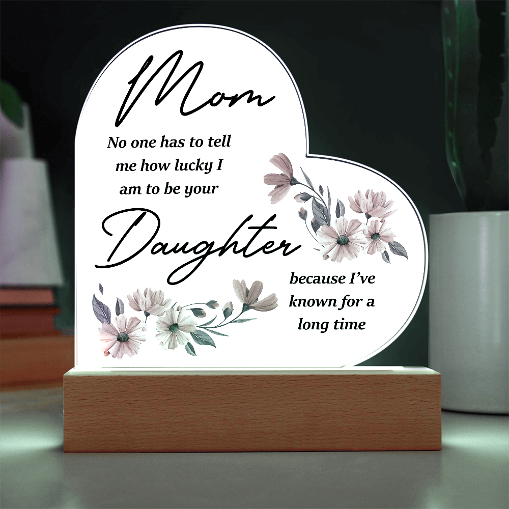 Acrylic Heart Plaque