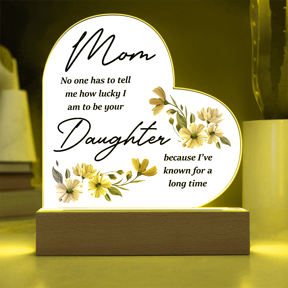 Acrylic Heart Plaque