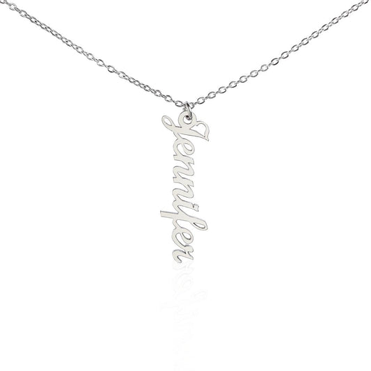 Multi Vertical Name Necklace