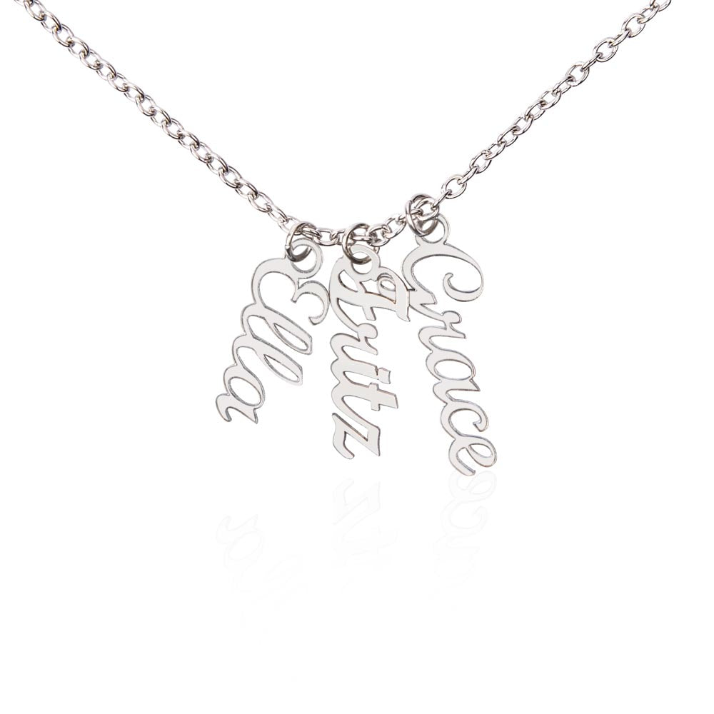 Give your special someone a custom vertical necklace made just for them! Our Personalized Vertical Name Necklace is the perfect gift for your loved ones and will become a versatile accessory for any occasion. From a heart-warming holiday present, anniversary or birthday gift, or just because, this unique necklace adds a trendy touch to any outfit.