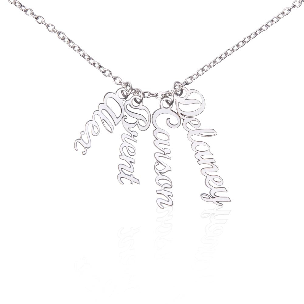 Give your special someone a custom vertical necklace made just for them! Our Personalized Vertical Name Necklace is the perfect gift for your loved ones and will become a versatile accessory for any occasion. From a heart-warming holiday present, anniversary or birthday gift, or just because, this unique necklace adds a trendy touch to any outfit.