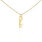 Give your special someone a custom vertical necklace made just for them! Our Personalized Vertical Name Necklace is the perfect gift for your loved ones and will become a versatile accessory for any occasion. From a heart-warming holiday present, anniversary or birthday gift, or just because, this unique necklace adds a trendy touch to any outfit.