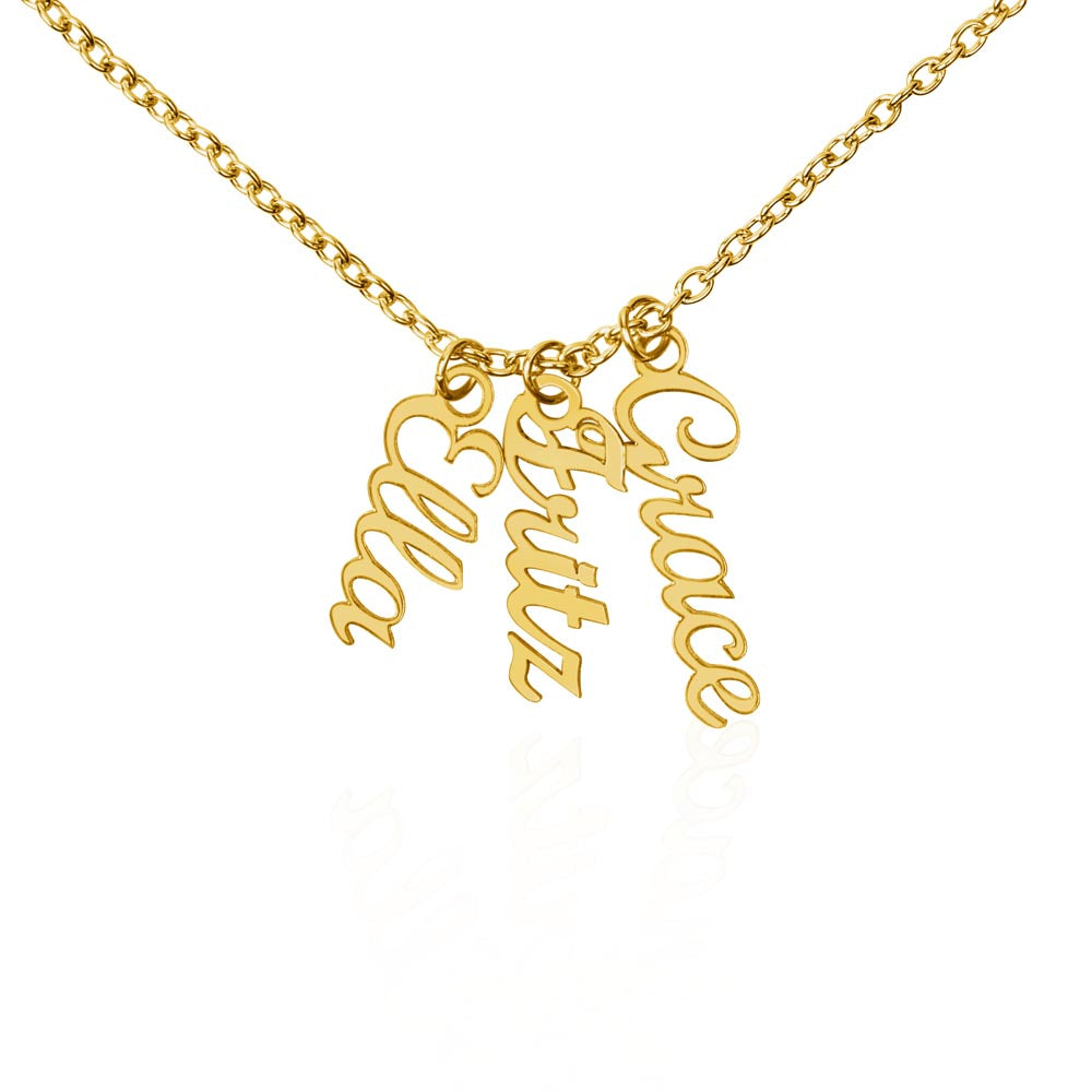 Give your special someone a custom vertical necklace made just for them! Our Personalized Vertical Name Necklace is the perfect gift for your loved ones and will become a versatile accessory for any occasion. From a heart-warming holiday present, anniversary or birthday gift, or just because, this unique necklace adds a trendy touch to any outfit.
