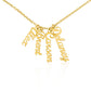 Give your special someone a custom vertical necklace made just for them! Our Personalized Vertical Name Necklace is the perfect gift for your loved ones and will become a versatile accessory for any occasion. From a heart-warming holiday present, anniversary or birthday gift, or just because, this unique necklace adds a trendy touch to any outfit.