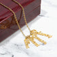 Give your special someone a custom vertical necklace made just for them! Our Personalized Vertical Name Necklace is the perfect gift for your loved ones and will become a versatile accessory for any occasion. From a heart-warming holiday present, anniversary or birthday gift, or just because, this unique necklace adds a trendy touch to any outfit.