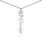 Flower Name Necklace
