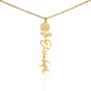 Flower Name Necklace