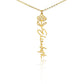 Flower Name Necklace
