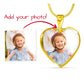 Buyer Upload Heart Necklace with Engraving