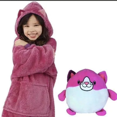 Kids hoodie blanket