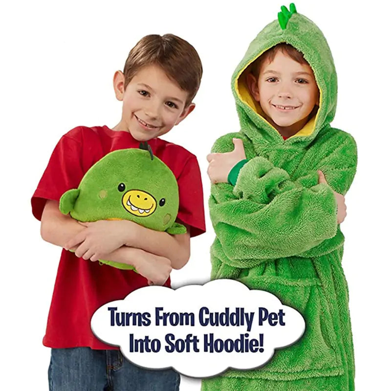Kids hoodie blanket