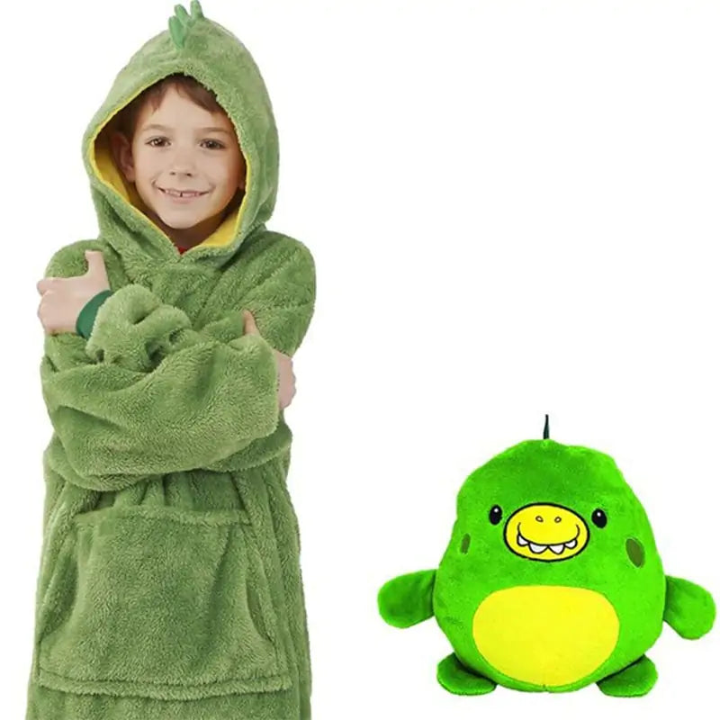 Kids hoodie blanket